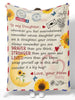 Postage Stamp To My Daughter Letter Mail - Fleece Blanket