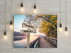 Personalized Canvas Wall-Art Autumn Walk (Color)-Personalized Canvas with Names