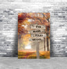 Personalized Canvas Wall Art "Name of children" - Autumn Afternoon - Gift For Family