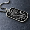 To My Daughter | My Little Girl Yesterday | Dog Tag Necklace Gift From Dad