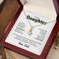 To My Daughter Gift From Dad | You Fill My Life | Alluring Beauty necklace