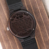 To My Bonus Dad | You Stepped Up | Engraved Wooden Watch