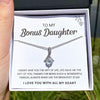 To My Bonus Daughter | Gift Of Life | Alluring Beauty Necklace