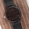 To My Dad | In Your Heart | Engraved Wooden Watch