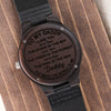 To My Daddy | You Mean The World | Engraved Wooden Watch