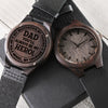 Dad My Hero | Engraved Wooden Watch