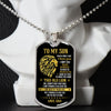 To My Son - This Old Lion Love You For The Rest Of Mine, Dogtag Necklace Gift