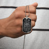 To My Son From Dad | Believe In Your Self | Dog Tag Military Ball Chain