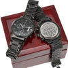 To My Son - Just Do Your Best - Engraved Stainless Steel Watch Gift From Dad