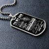 To My Son Gift From Dad | This Old Tiger | Dog Tag Necklace For Son