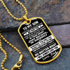 To My Son Gift From Dad | I Will Always Love You | Dog Tag Necklace