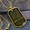 To My Son From Dad | Believe In Yourself | Dog Tag Military Ball Chain