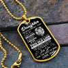 To My Daughter Gift From Dad | This Old Lion Will Have Your Back | Dog Tag Necklace