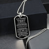 To My Grandson - Follow Your Dreams, DogTag Necklace Gift