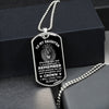 To My Daughter | Remember Whose Daughter You Are | Dog Tag Military Ball Chain