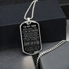 To My Son From Dad | Believe In Yourself | Dog Tag Military Ball Chain