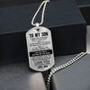 To My Son Gift From Dad | Just Go Forth And Aim For The Skies | Dog Tag Necklace