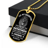 To My Daughter | Remember Whose Daughter You Are | Dog Tag Military Ball Chain