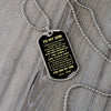 To My Son Gift From Dad | You Are My Son | Dog Tag Necklace