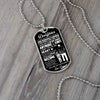 To My Daughter Gift From Dad | Always Carry You In My Heart | Dog Tag Necklace
