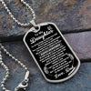 To My Daughter Gift From Dad | Always Remember | Dog Tag Necklace Love Dad