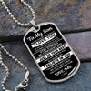 To My Son From Dad | Never Forget How Much I Love You | Dog Tag Military Ball Chain