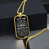To My Son From Dad | Believe In Your Self | Dog Tag Military Ball Chain