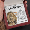 To My Daughter Gift From Dad | This Old Lion | Interlocking Hearts necklace