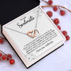 To My Soulmate | You Complete My World | Interlocking Hearts Necklace
