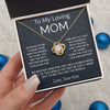 Mom You Are The World | Gift For Mom From Son | Love Knot Necklace