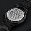 Son Proudest Moment, Mens Engraved Design Watch, Gift For Son From Parents, Christmas Gift Idea For Him