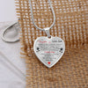 To My Daughter | I Love You | Heart Necklace | Gift for Daughter from Dad | Sentimental Gift