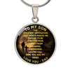 To My Son - You Are My Hero, Circle Necklace