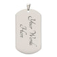 To My Son From Dad | I'm So Proud Of You | Dog Tag Necklace Custom Engraving
