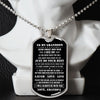 To My Grandson - Follow Your Dreams, DogTag Necklace Gift