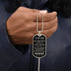 To My Dad - A Place In Your Heart, Dogtag Necklace Gift