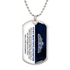 To My Beautiful Daughter - Straighten Your Crown, Dogtag Necklace