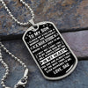 To My Son | Always Carry You In My Heart | Dog Tag Necklace | Gift for Son from Dad