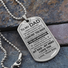To My Dad | You Are Appreciated | Dog Tag Necklace