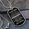 To My Mom - You Will Always Be My Hero, Dog Tag Necklace Gift Mom