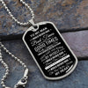 To My Man - The One Who Hold my Heart, Dog Tag Necklace