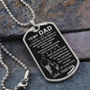 To My Dad | My Loving Father | Dog Tag Necklace
