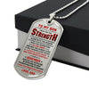 To My Son - I Love You Forever And  Always, DogTag Necklace Gift
