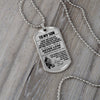 To My Son | Just Go Forth And Aim For The Skies | Dog Tag Necklace | Gift For Son From Dad
