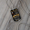 Son I Love You, Dog Tag Necklace, Perfect Gift For Son From Dad, Christmas Gift Idea