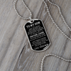 To My Son Dog Tag Necklace | Never Lose | Gift for Son from Mom