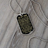 To My Son | Never Feel That You Are Alone | Dog Tag Necklace | Gift For Son From Dad