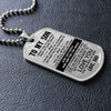 To My Son Gift From Dad | Just Go Forth And Aim For The Skies | Dog Tag Necklace