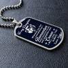 To My Daughter From Dad | Remember Whose Daughter You Are | Dog Tag Necklace