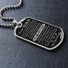 To My Dad | God Chose You | Dog Tag Necklace